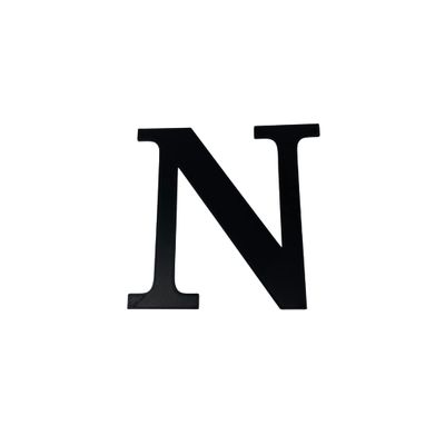 Alphabet Wall Sign Lettering - Decorative 3D Printed Home Sign - Personalize your Living Room and Bedroom Wall - Letter Symbol Wall Decor (N)