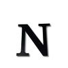 Alphabet Wall Sign Lettering - Decorative 3D Printed Home Sign - Personalize your Living Room and Bedroom Wall - Letter Symbol Wall Decor (N) view 2