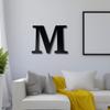 Alphabet Wall Sign Lettering - Decorative 3D Printed Home Sign - Personalize your Living Room and Bedroom Wall - Letter Symbol Wall Decor (M) view 3