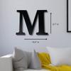 Alphabet Wall Sign Lettering - Decorative 3D Printed Home Sign - Personalize your Living Room and Bedroom Wall - Letter Symbol Wall Decor (M) view 4