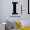 Alphabet Wall Sign Lettering - Decorative 3D Printed Home Sign - Personalize your Living Room and Bedroom Wall - Letter Symbol Wall Decor (I) view 4