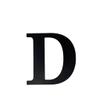 Alphabet Wall Sign Lettering - Decorative 3D Printed Home Sign - Personalize your Living Room and Bedroom Wall - Letter Symbol Wall Decor (D) view 1