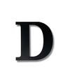 Alphabet Wall Sign Lettering - Decorative 3D Printed Home Sign - Personalize your Living Room and Bedroom Wall - Letter Symbol Wall Decor (D) view 2