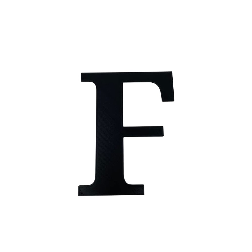 Alphabet Wall Sign Lettering - Decorative 3D Printed Home Sign - Personalize your Living Room and Bedroom Wall - Letter Symbol Wall Decor (F)
