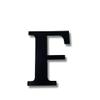 Alphabet Wall Sign Lettering - Decorative 3D Printed Home Sign - Personalize your Living Room and Bedroom Wall - Letter Symbol Wall Decor (F) view 2