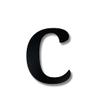 Alphabet Wall Sign Lettering - Decorative 3D Printed Home Sign - Personalize your Living Room and Bedroom Wall - Letter Symbol Wall Decor (C) view 2