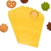 Quotidian Lemon Yellow Flat Medium Greaseproof Paper Bags 4x6 in, 100 Count view 1