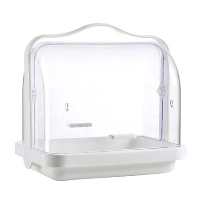 Dish Drying Rack Bottle Drying Rack Handheld Box Portable Bread Box Storage Drainer with Cover for Milk Bottle Dessert S Organizer