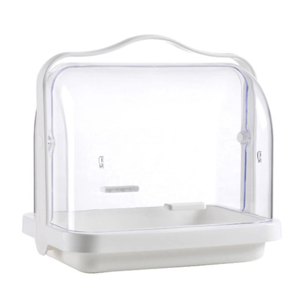 Dish Drying Rack Bottle Drying Rack Handheld Box Portable Bread Box Storage Drainer with Cover for Milk Bottle Dessert S Organizer