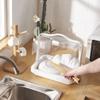 Dish Drying Rack Bottle Drying Rack Handheld Box Portable Bread Box Storage Drainer with Cover for Milk Bottle Dessert S Organizer view 4