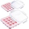 Souper Cubes MyMilk 1/2 oz. Silicone Breast Milk Freezer Trays, Each Pure Platinum Food-Grade Silicone Tray Holds 8 oz., Perfect For Purees, and More - Pink - 2-Pack view 1