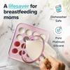 Souper Cubes MyMilk 1/2 oz. Silicone Breast Milk Freezer Trays, Each Pure Platinum Food-Grade Silicone Tray Holds 8 oz., Perfect For Purees, and More - Pink - 2-Pack view 4