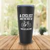 Cycling Black Edition Viking Tumbler 20oz - A Cycling And The Ride - Sport Lovers Bicycle Racer Trails Enthusiasm Off Road Extreme Sport Biker Rider view 2