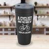 Cycling Black Edition Viking Tumbler 20oz - A Cycling And The Ride - Sport Lovers Bicycle Racer Trails Enthusiasm Off Road Extreme Sport Biker Rider view 3