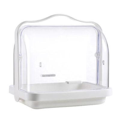 Bottle Drying Rack Handheld Box Portable Bread Box Storage Drainer Bottle with Cover for Milk Dessert L