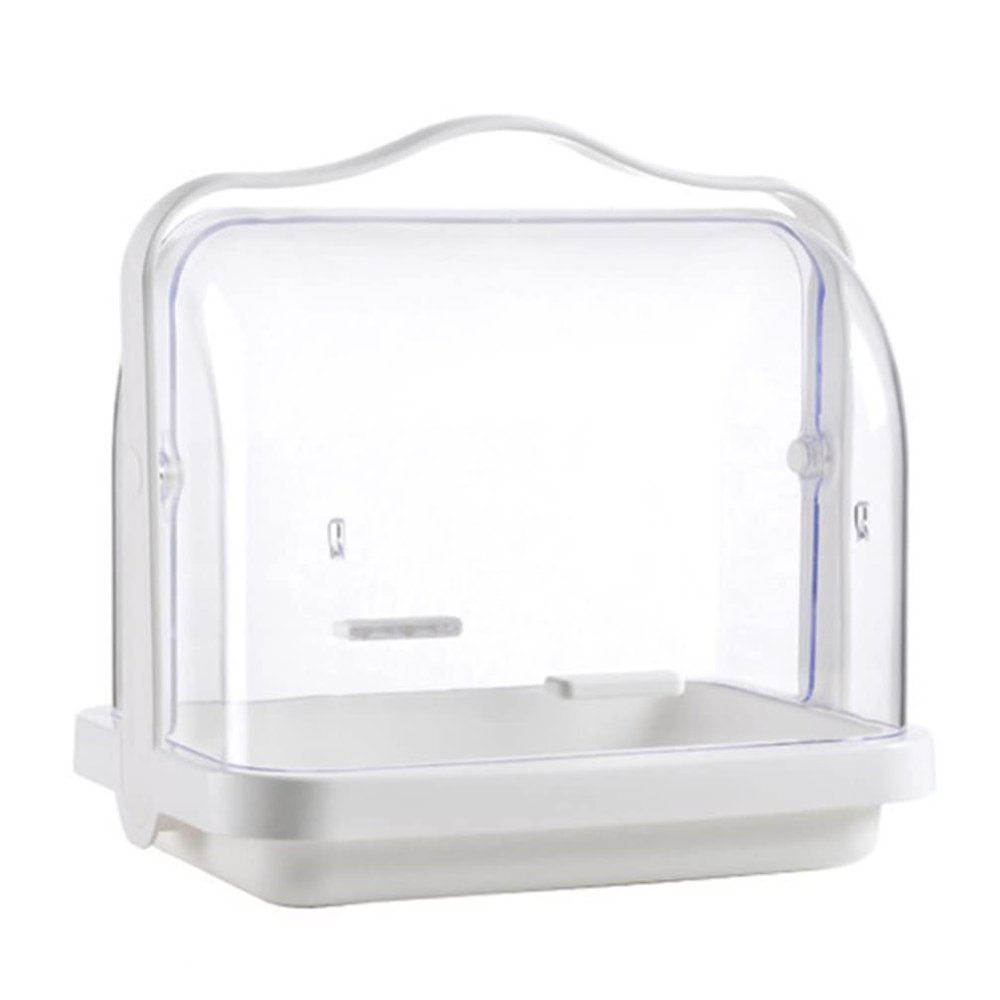 Bottle Drying Rack Handheld Box Portable Bread Box Storage Drainer Bottle with Cover for Milk Dessert L