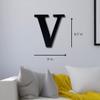 Alphabet Wall Sign Lettering - Decorative 3D Printed Home Sign - Personalize your Living Room and Bedroom Wall - Letter Symbol Wall Decor (V) view 4