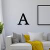 Alphabet Wall Sign Lettering - Decorative 3D Printed Home Sign - Personalize your Living Room and Bedroom Wall - Letter Symbol Wall Decor (A) view 3