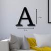 Alphabet Wall Sign Lettering - Decorative 3D Printed Home Sign - Personalize your Living Room and Bedroom Wall - Letter Symbol Wall Decor (A) view 4