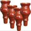 YQBUER Red Solid Wood Sofa Legs Legs Table Legs TV Cabinet Bedside Tables Coffee Table Legs Bookcase Feet Sofa Armchair Recliner Legs with Accessories 4 Pieces (Color : 10cm/3.9in) view 1