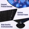 WEARXI 4 PCS Hand Fans for Women, Foldable 8.3" Silk Folding Fan with Bamboo Frames, Chinese Japenese Paper Hand Fan for Cosplay, Dancing, Party, Wedding, Home Decoration view 4