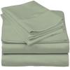 OnlineChoiceSheet Luxurious Queen Size Waterbed Sheet Set 4 Piece Attached with Fitted Sheet 100% Egyptian Cotton 12 Inch Deep Pocket (Light Sage Solid, Queen) - 1000 Thread Count view 1