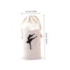 Shoe Pouch Travel Dance Bag Canvas Ballet Accessories Breathable Drawstring Bag for Boys and Girls Women view 2