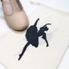 Shoe Pouch Travel Dance Bag Canvas Ballet Accessories Breathable Drawstring Bag for Boys and Girls Women view 3