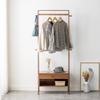 Wilk Bamboo Entryway Bench with Coat Rack Freestanding,Hall Tree with Storage, Brown (25(L) x 13(W) x 66.7(H)) view 2