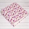 Mareli Photo Album in Fabric, White with Polka Dots Fuchsia, 31x31 view 2