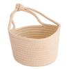 LIFKOME Stuff Basket Toy Baskets s Jute Rope Hanging Planter Cotton Rope Hanging Wicker Stair Small Storage Bucket Flower Decorations Baby Makeup Brush Front Door view 1