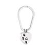 LiHiFG Keepsake Key Chain Paw Print Heart Urn Key Ring Car Accessorial Holder Jewelry for Pet Ashes view 1
