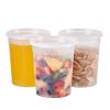32oz Plastic Deli Containers, 24 Sets - Leakproof, Stackable, BPA Free, Microwavable, Freezer Safe view 1