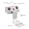 Ochine Electric Deep Fryer Stainless Steel Commercial Deep Fryer Single or Double Countertop Oil Fryer with Removable Basket and Temperature Limiter for Commercial and Home Use (Ship from USA) view 3