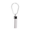 LiHiFG High-Capacity Ashes Urn Key Chain&Key Ring - Stainless Steel Paw Print Cylinder Keepsake Cremation Keychain view 1