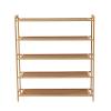5 Tier Bamboo Shoe Rack,Wooden Shoe Shelf Storage Organizer,Shoe Storage Organizer Entryway Shoe Shelf,Perfect for Entryway,Hallway,Closet,Living Room - Shoe Shelf Closets Free Standing Shelves view 3