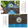 Sunblock Shade Cloth Net Blue,Shade Netting with Grommets,90% Shading Rate,Shade Mesh Tarp for Outdoor Garden Pergola Patio Greenhouse Plants,Customizable Shading Net,Blue-2x7m(6.6 * 23ft) view 2