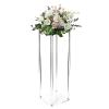 32 Inch Tall 10 Inch Dia. Clear Flower Stand Wedding Decoration Table Centerpiece Clear Acrylic Floor Vase Decorative Column Stand, for Home Party Wedding Event view 1