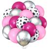 70 Pieces Western Theme Party Decorations Bachelorette Birthday Cow Balloons Rodeo Balloons Rose Red, Pink, Silver, Cow Print Latex Balloons for Baby Shower Cowgirl Party Supplies view 1
