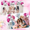 70 Pieces Western Theme Party Decorations Bachelorette Birthday Cow Balloons Rodeo Balloons Rose Red, Pink, Silver, Cow Print Latex Balloons for Baby Shower Cowgirl Party Supplies view 4