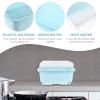 HANABASS Dish Drying Rack and Drain Board with Lid Cover, Kitchen Plate Cup Dish Drying Rack Tray Cutlery Dish Drainer for Kitchen Plate Cup Dish Storage Box view 2