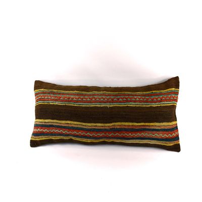 Kilim Lumbar 12x36 in Decorative Kilim Pillow Cover Oriental Ethnic Vintage Cushion Cover Long Lumbar 4154