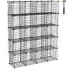 C&AHOME Wire Cube Storage, 20-Cube Organizer Metal, Wire C Grids Storage, Storage Bins Shelving, Modular Bookshelf Shelf, Closet Cabinet Ideal for Home, 48.4L x 12.4W x 60.6H Black UWCSM20B view 1