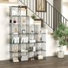C&AHOME Wire Cube Storage, 20-Cube Organizer Metal, Wire C Grids Storage, Storage Bins Shelving, Modular Bookshelf Shelf, Closet Cabinet Ideal for Home, 48.4L x 12.4W x 60.6H Black UWCSM20B view 2