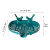 Algado Bird Shape Soap Bar Holder, Green Ceramics Soap Dishes for Bathroom, Self Draining Soap Tray for Bathroom, Kitchen, Shower, Home view 2