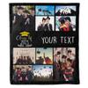 2024 Personalized Graduation Photo Blanket, Custom Year & Images, Congratulations Gift Gesture for The One Who is Achieving Success & Getting Graduated, Soft Blanket Proudly Printed in USA view 1