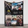 2024 Personalized Graduation Photo Blanket, Custom Year & Images, Congratulations Gift Gesture for The One Who is Achieving Success & Getting Graduated, Soft Blanket Proudly Printed in USA view 3