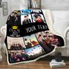 2024 Personalized Graduation Photo Blanket, Custom Year & Images, Congratulations Gift Gesture for The One Who is Achieving Success & Getting Graduated, Soft Blanket Proudly Printed in USA view 4