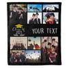 2024 Personalized Graduation Photo Blanket, Custom Year & Images, Congratulations Gift Gesture for The One Who is Achieving Success & Getting Graduated, Soft Blanket Proudly Printed in USA view 1
