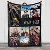 2024 Personalized Graduation Photo Blanket, Custom Year & Images, Congratulations Gift Gesture for The One Who is Achieving Success & Getting Graduated, Soft Blanket Proudly Printed in USA view 3